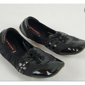 Prada black ballet flats